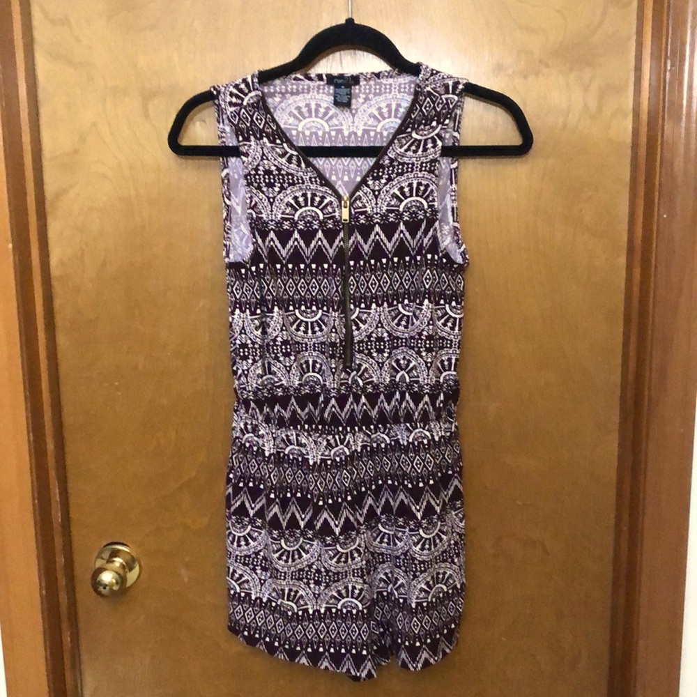 Rue 21 Dark Purple Bohemian Romper